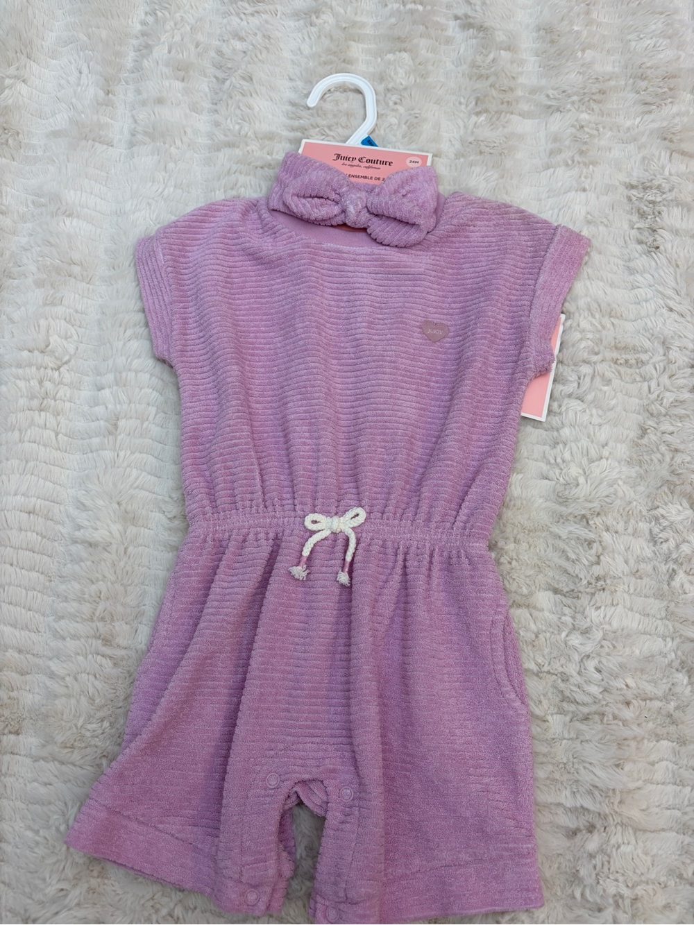 Juicy Couture Lavender Terry Two-Piece Set